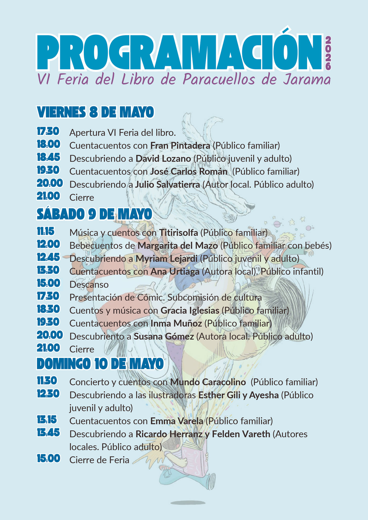 Programación IV feria del libro de Paracuellos de Jarama